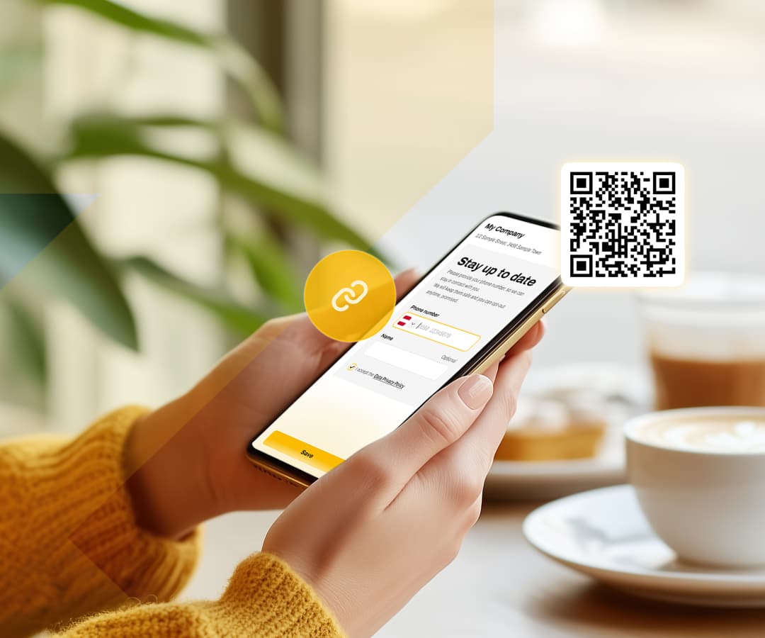 Direct customer channel (personal link & customer QR, no app)