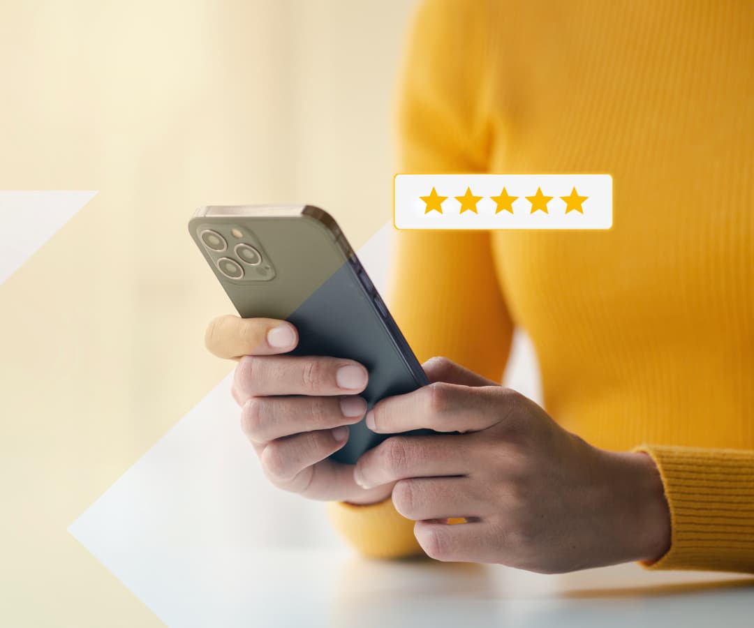 Results & reviews in the dashboard