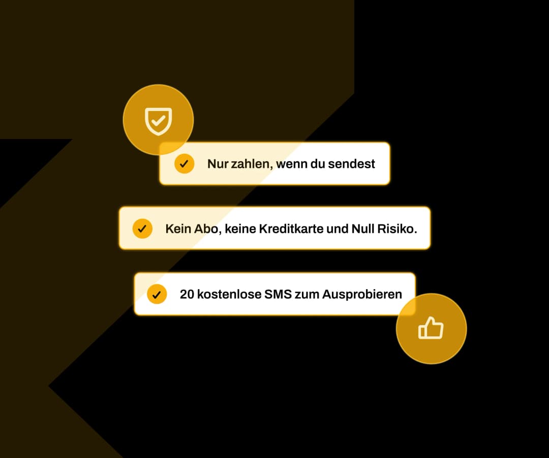 Abrechnung: Klar & fair (pay-per-SMS)